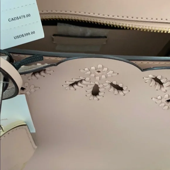 Kate Spade Magnolia Street eyelet Handbag Blush color NWT. - Picture 7 of 9